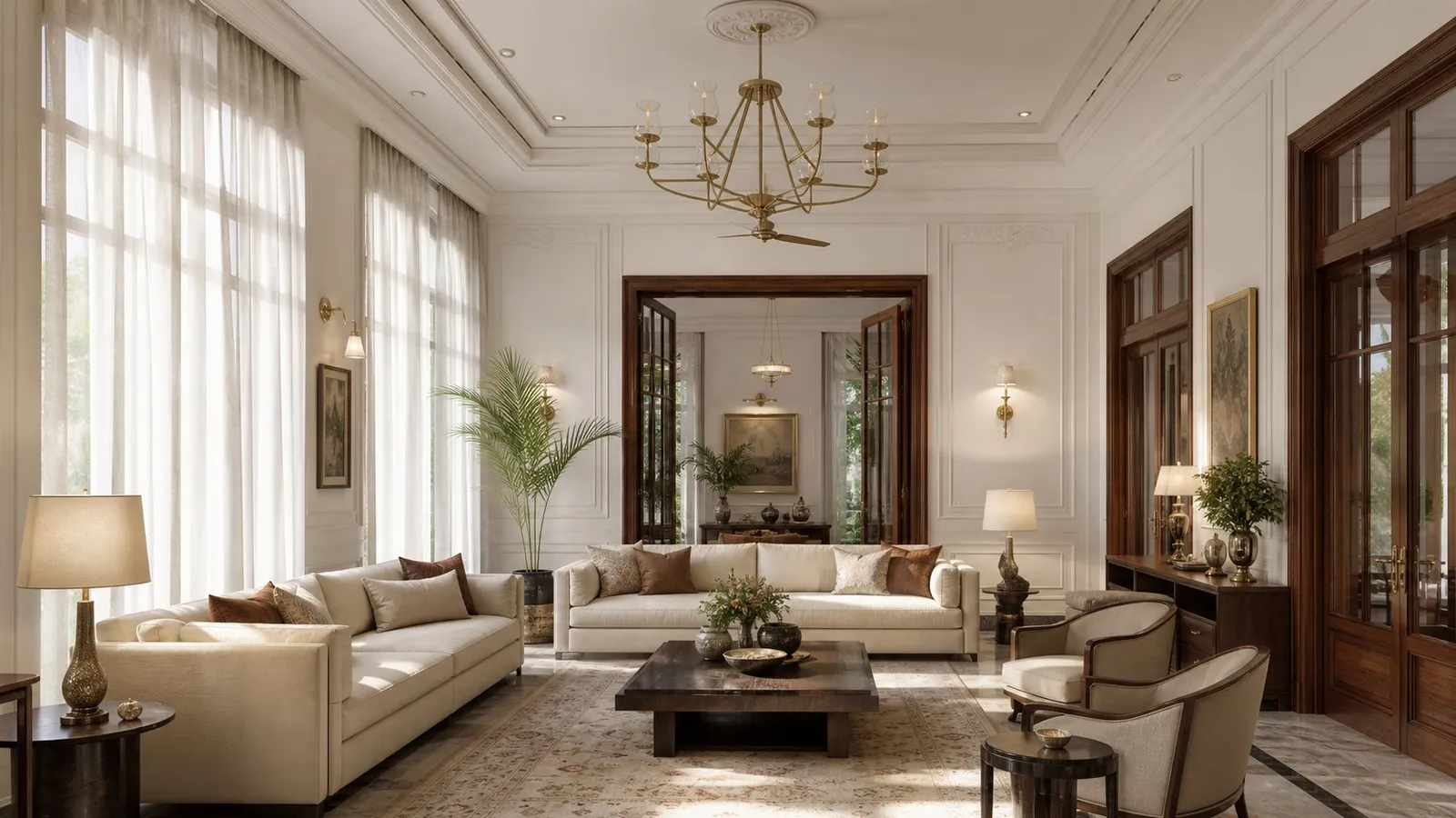 Interior concept for a Lahore Cantt project, illustrative