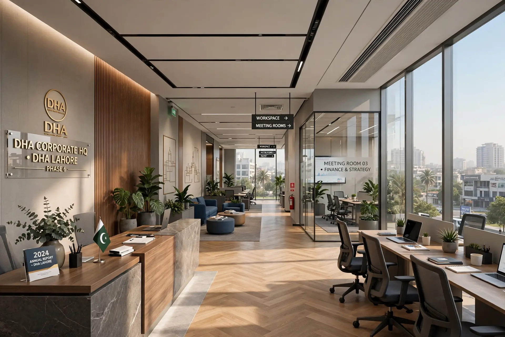 Architectural project view used to represent coordinated building design